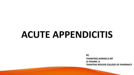 Thawfeeq Ahmad presentations