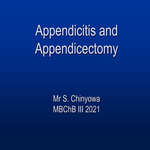 Acute Appendicitis A comprehensive guide.ppt