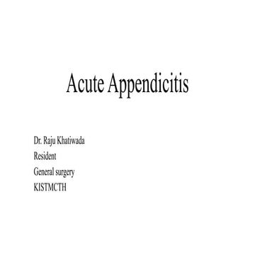 Acute Appendicitis