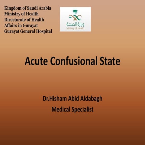 Acute confusional state
