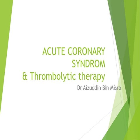 Acute coronary syndrome