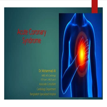 Acute coronary syndrome