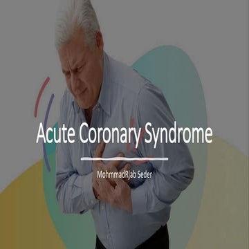 Acute Coronary Syndrome