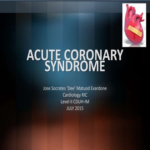Acute coronary syndrome 