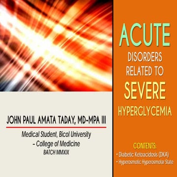 Acute DM Complications