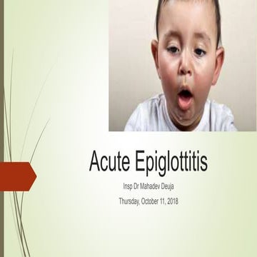 Acute epiglottitis