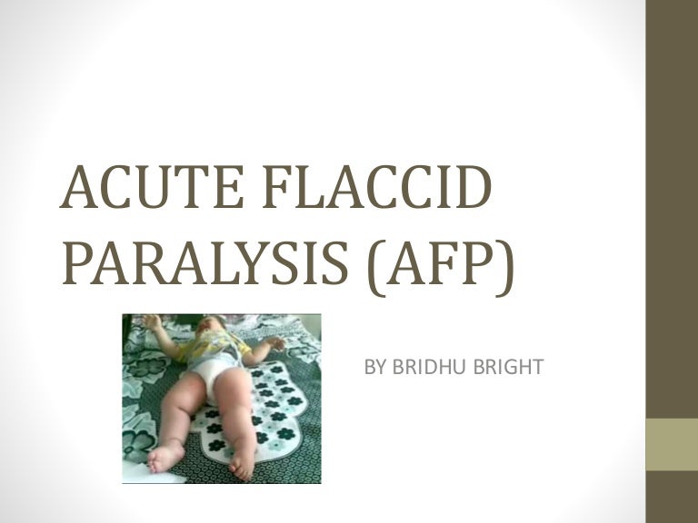 Acute flaccid paralysis