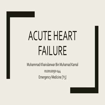 Acute heart failure [MBBS]