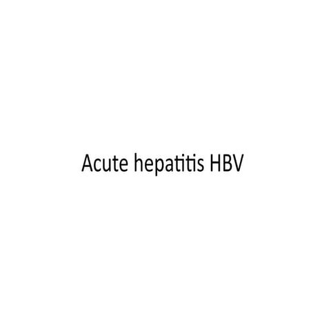 THE LIVER: ACUTE & CHRONIC HEPATITIS | PPTX