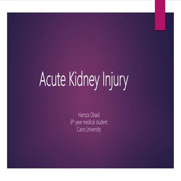 Acute kidney Injury
