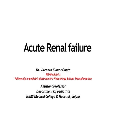 Acute kidney injury in pediatrics