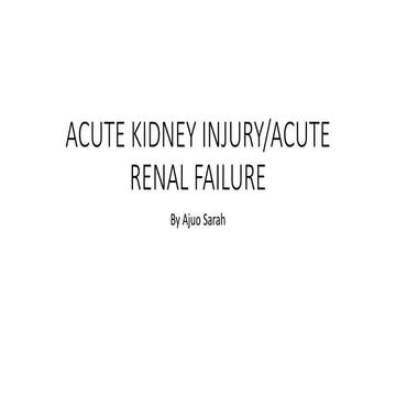 Pathology, Nursing management of Acute kidney injury.pptx