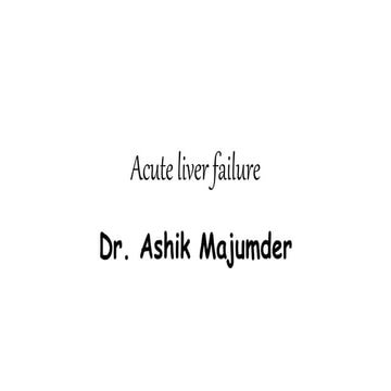 Comprehensive presentation / Seminar on Hepatic Failure / Liver Failure ...