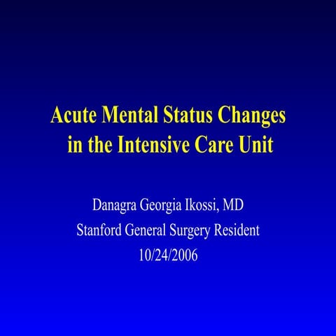 Acute Mental Status Changes[1]