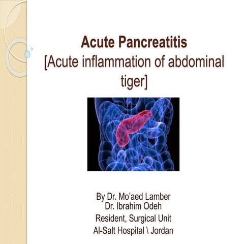 Acute pancreatitis