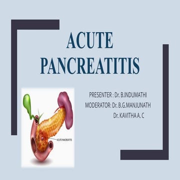 Acute pancreatitis