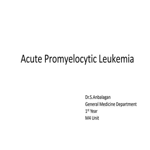 acutepromyelocyticleukemia