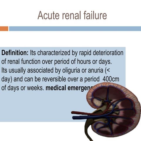 Acute renal failure