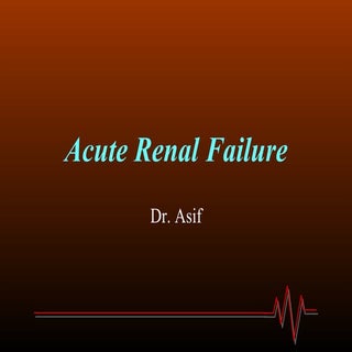 Acute renal failure