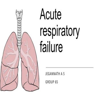 Acute Respiratory malfunction presentation