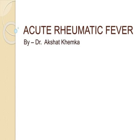 Acute rheumatic fever