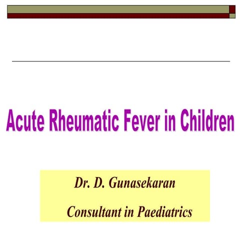 Acute rheumatic fever