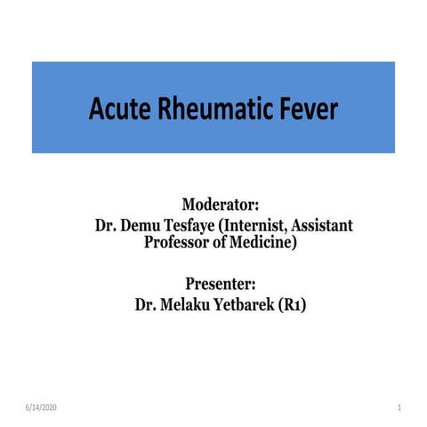 Acute rheumatic fever