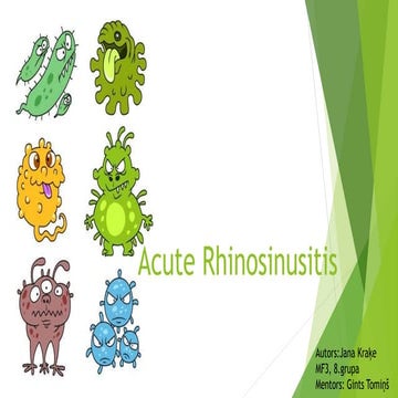 Acute rhinosinusitis