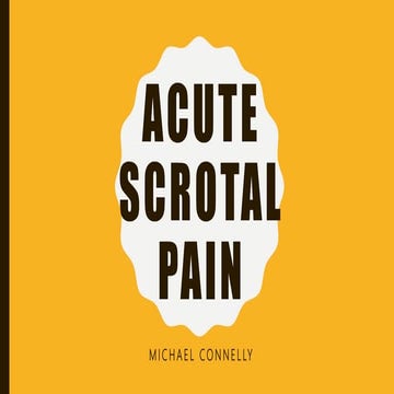 Acute scrotal pain