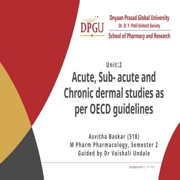 Acute dermal toxicity-402 | PPTX