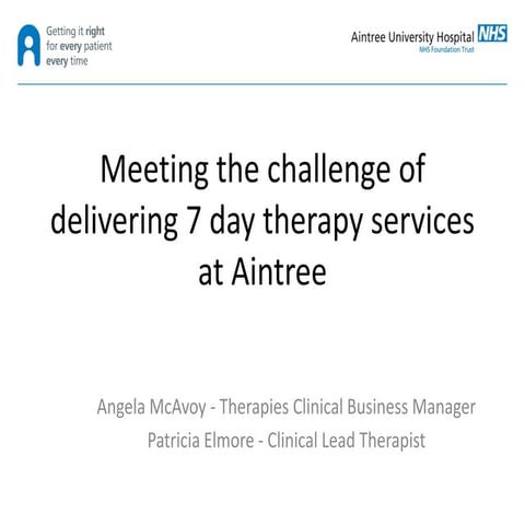 Seven Day Services Regional Sharing and Learning Event - North Region, 15 Sep...