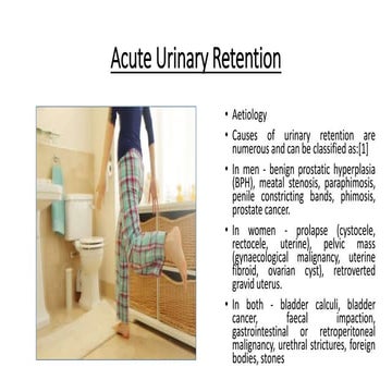 Acute urinary retention