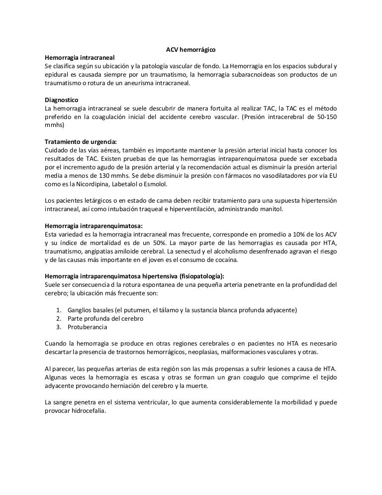 Hemorragia cerebral causada por trauma