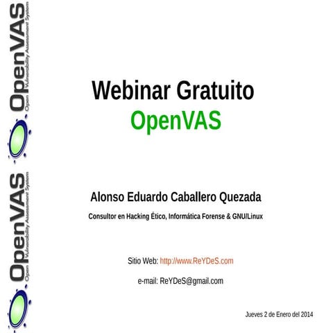 Webinar Gratuito "OpenVAS"