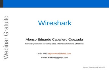 Webinar Gratuito: "Wireshark"