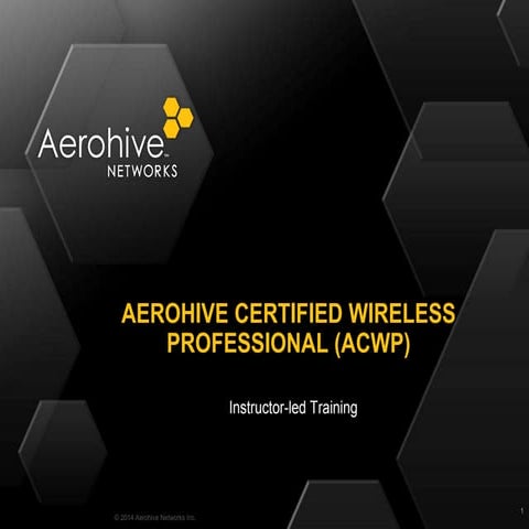 Acwp Aerohive configuration guide. 