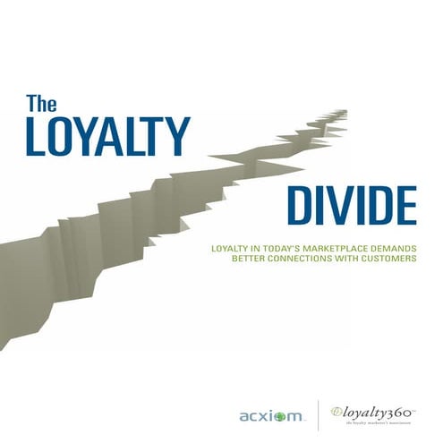Acxiom_LOYALTY IN TODAY’S MARKETPLACE DEMANDS BETTER CONNECTIONS WITH CUSTOMERS