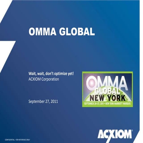 Acxiom OMMA Global NY