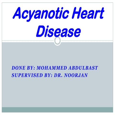 Acyanotic heart-disease