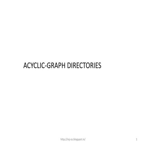 Acyclic grapch directory 56(2)