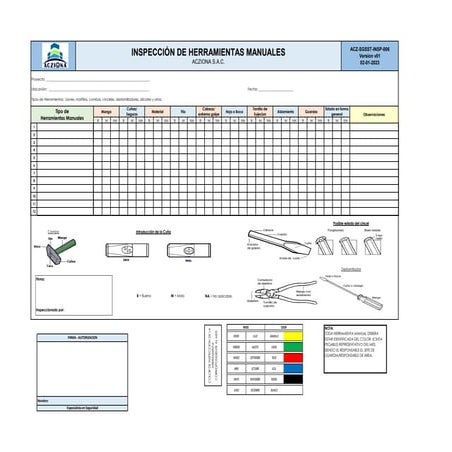 (ACZ-SGSST-INSP-006) Inspección de Herramientas Manuales - Acziona.pdf