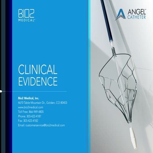 Angel Catheter Clinical Evidence Packet