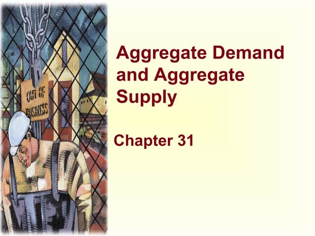 Agrregate Demand and Supply