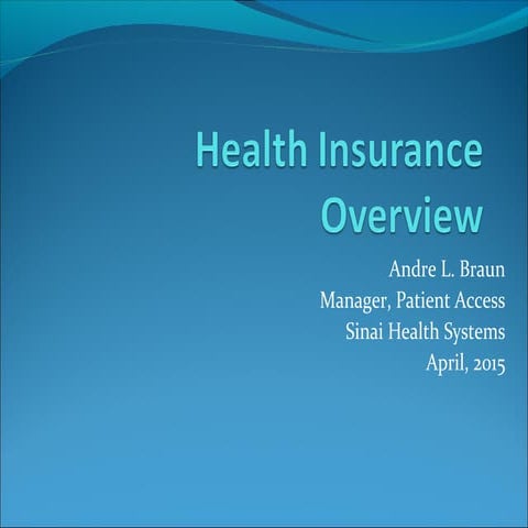 Heatlh Insurance Overview | PPT