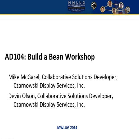 Ad104 build a bean workshop