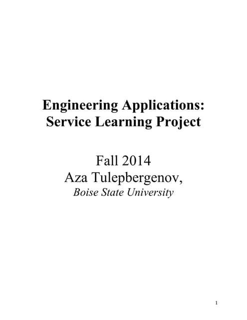 Service Learning Project bundle | PDF