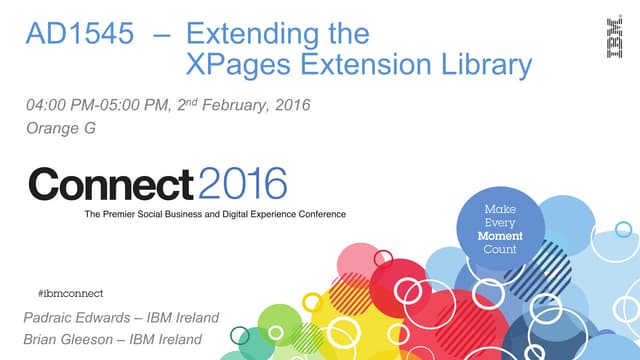 AD1545 - Extending the XPages Extension Library