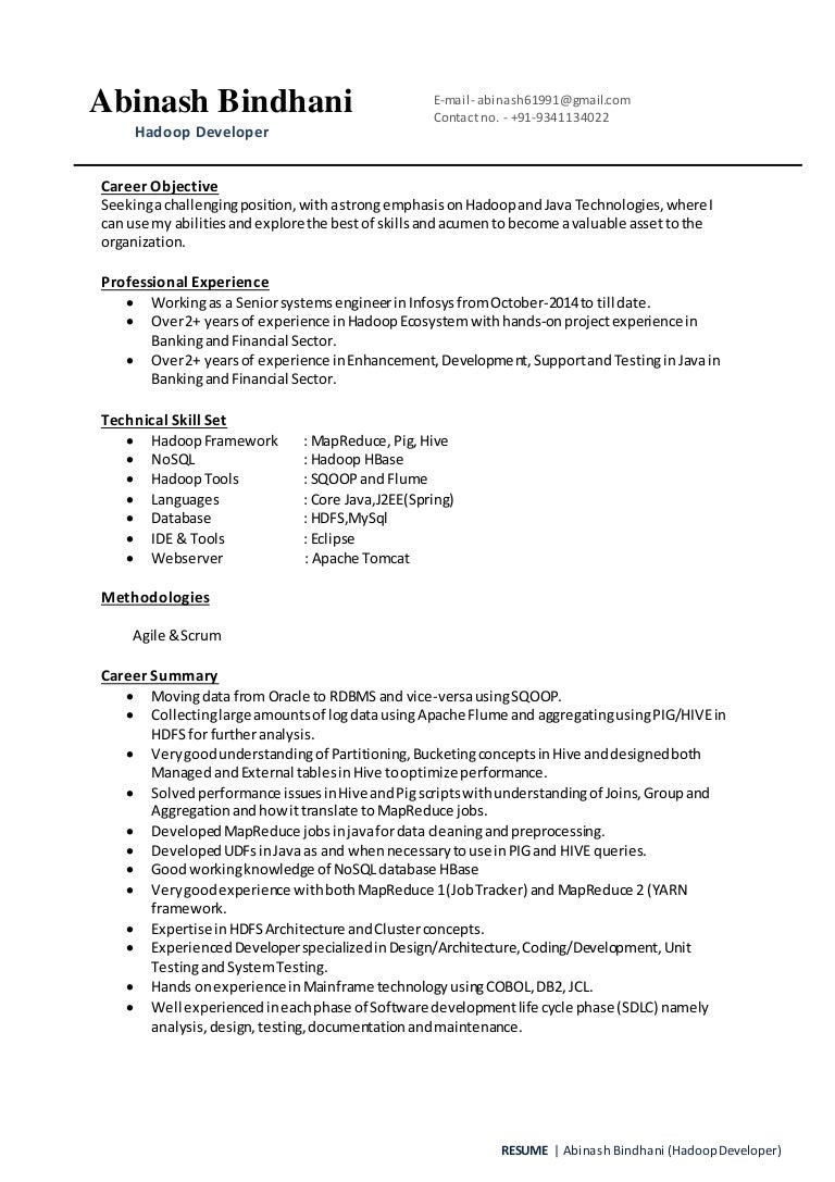 big data hadoop resume java developer resume sample vibrant inspiration hadoop developer big data hadoop resume java developer resume sample vibrant inspiration hadoop developer