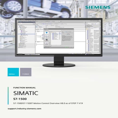 Siemens S7-1500/S7-1500T Motion Control Overview V8.0 | PDF