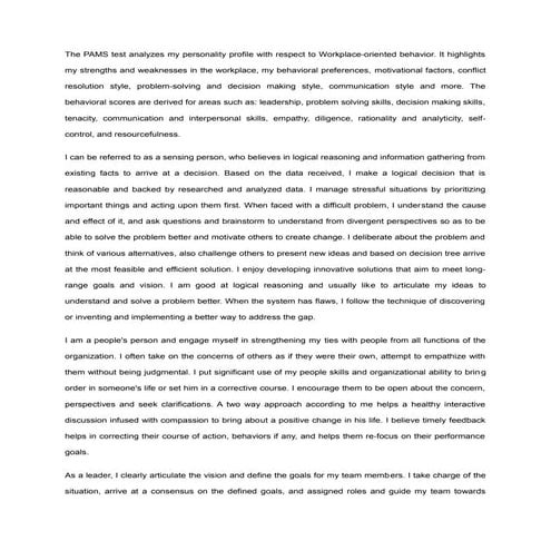 Personality Assessment